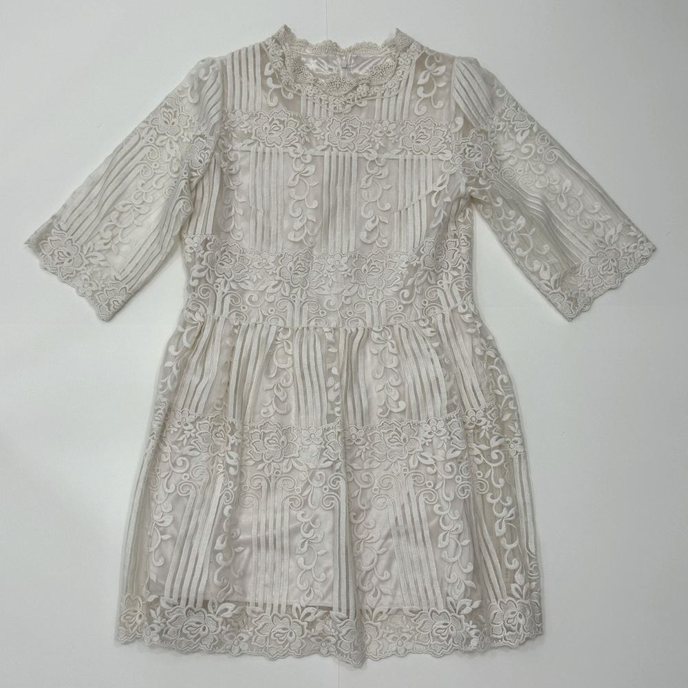 LACE MINI DRESS - Picture 2 of 4